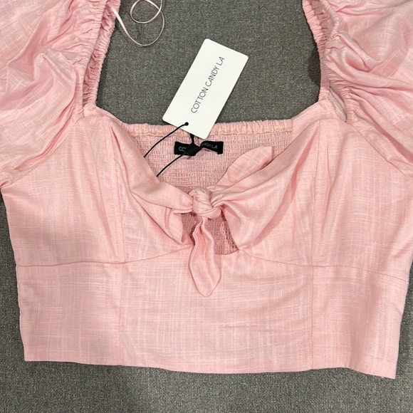 Cotton Candy LA crop top - Large - Picture 2 of 4
